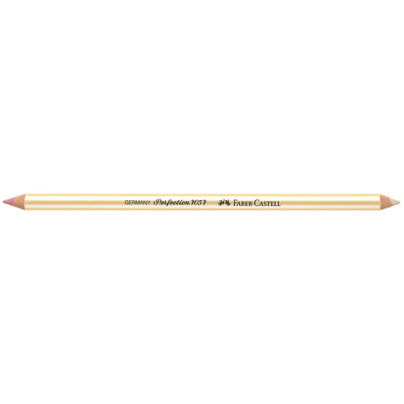 FABER-CASTELL gomme PERFECTION 7057, double face, blanc et rouge