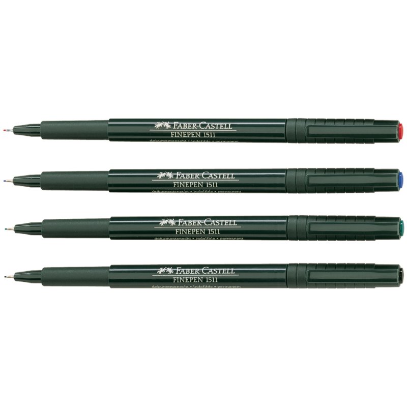 FABER-CASTELL fineliner FINEPEN 1511, vert, 0,4 mm, archivistique