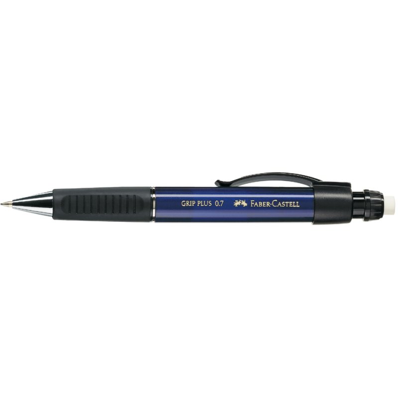 Faber-Castell porte-mine GRIP PLUS, 0,7 mm, gris pierre, avec gomme