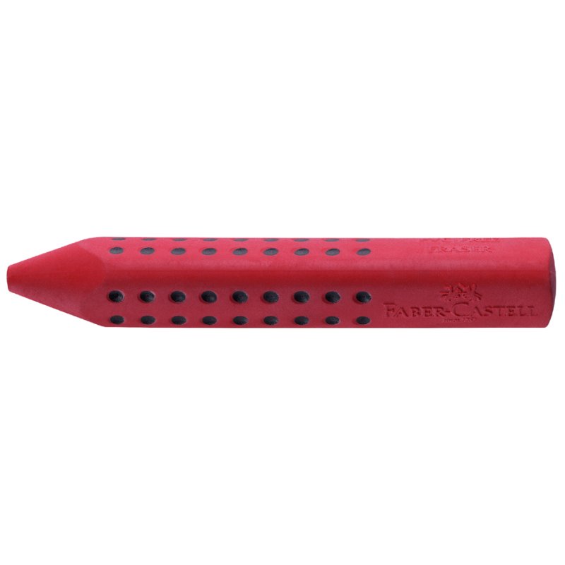 Faber-Castell gomme triangulaire GRIP 2001, rouge/bleu, sans PVC, 10 pièces