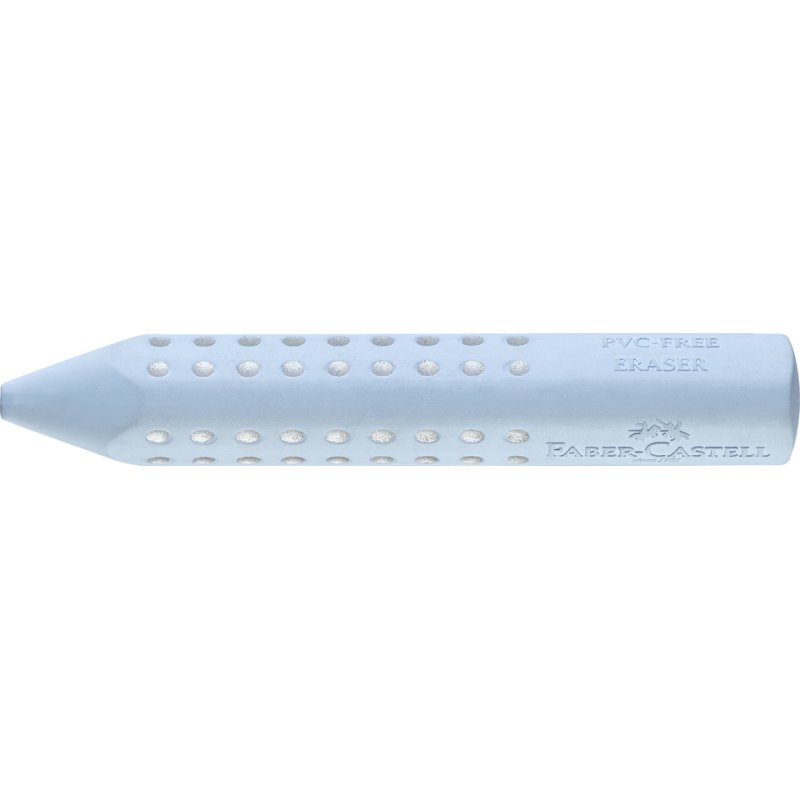 Faber-Castell gomme triangulaire GRIP 2001, rouge/bleu, sans PVC, 10 pièces