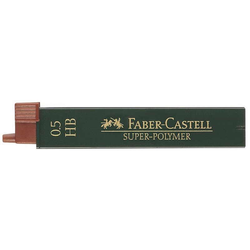Faber-Castell vulpotloodstiften Super-Polymer, 0,7 mm, 2B, 12 stuks