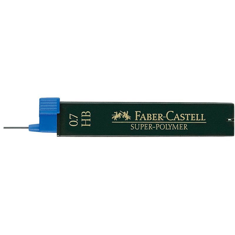 Faber-Castell vulpotloodstiften Super-Polymer, 0,7 mm, 2B, 12 stuks