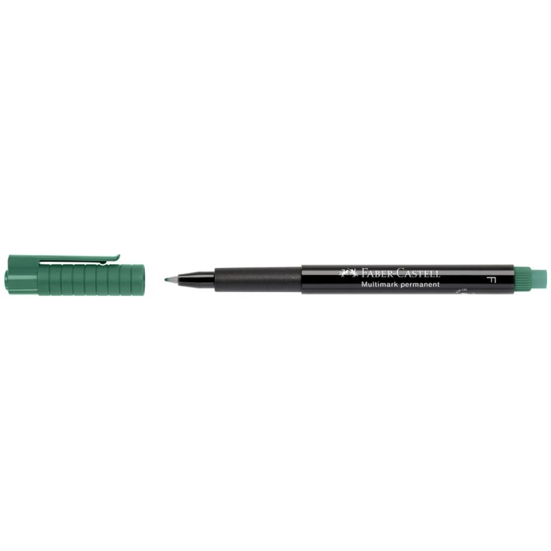 Faber-Castell marqueur permanent, vert, pointe moyenne 1,0 mm