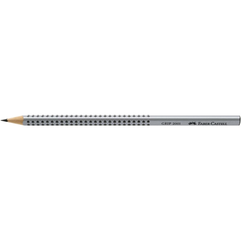 Faber-Castell crayon GRIP 2001, HB, triangulaire, argent