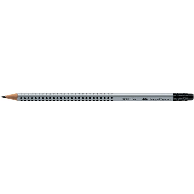 Faber-Castell pencil GRIP 2001 with eraser, triangular