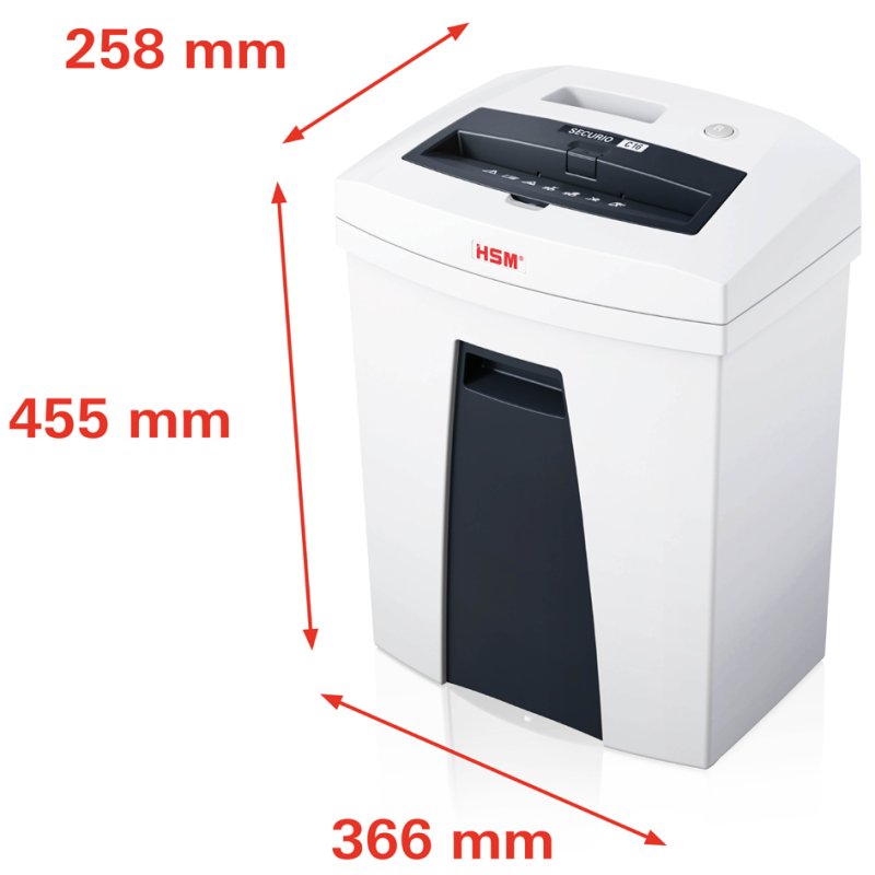 HSM papiervernietiger SECURIO C16, strokensnit 5,8 mm, 15-17 vel