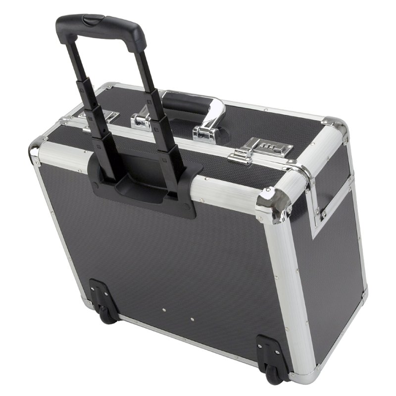 ALUMAXX valise pilote CARBON, aluminium argent/carbon, système trolley