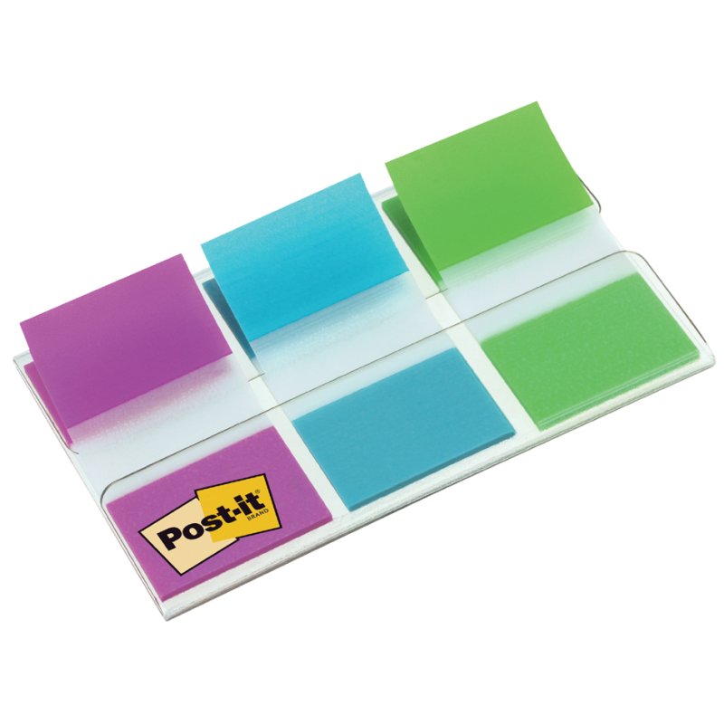 Post-it Index marque-pages, 25,4 × 43,2 mm, 3 couleurs, 3 blocs
