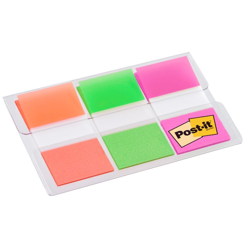 Post-it Index marque-pages, 25,4 × 43,2 mm, 3 couleurs, 3 blocs