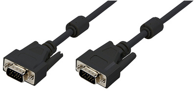 LogiLink VGA monitorkabel, male-male, zwart, 10 meter