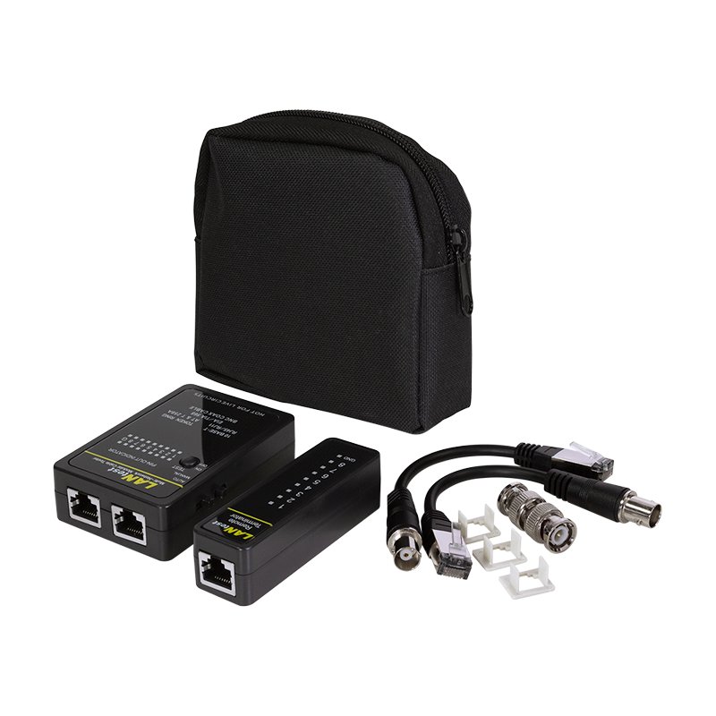 LogiLink Professional kabeltester, RJ11/RJ12/RJ45/BNC, automatisch/handmatig, master + remote unit