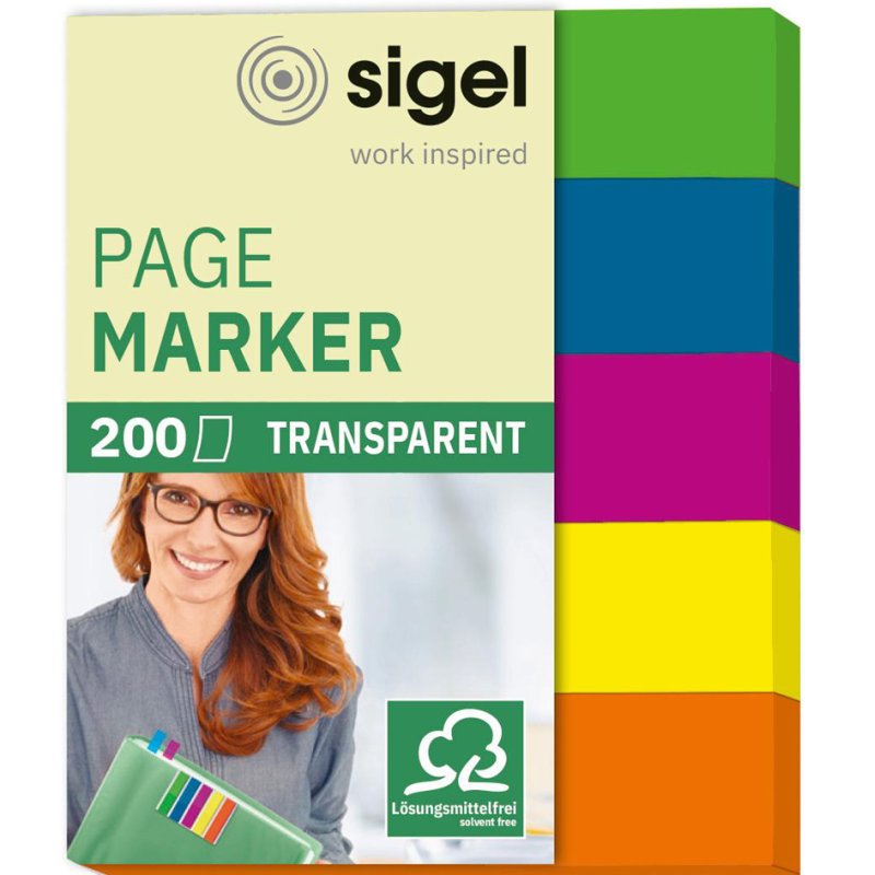 Sigel plaknotities mix micro & mini, transparant, 280 stuks