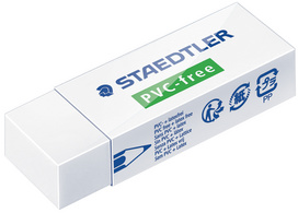 STAEDTLER gum PVC-vrij wit, met schuifhuls, 19×13×43 mm