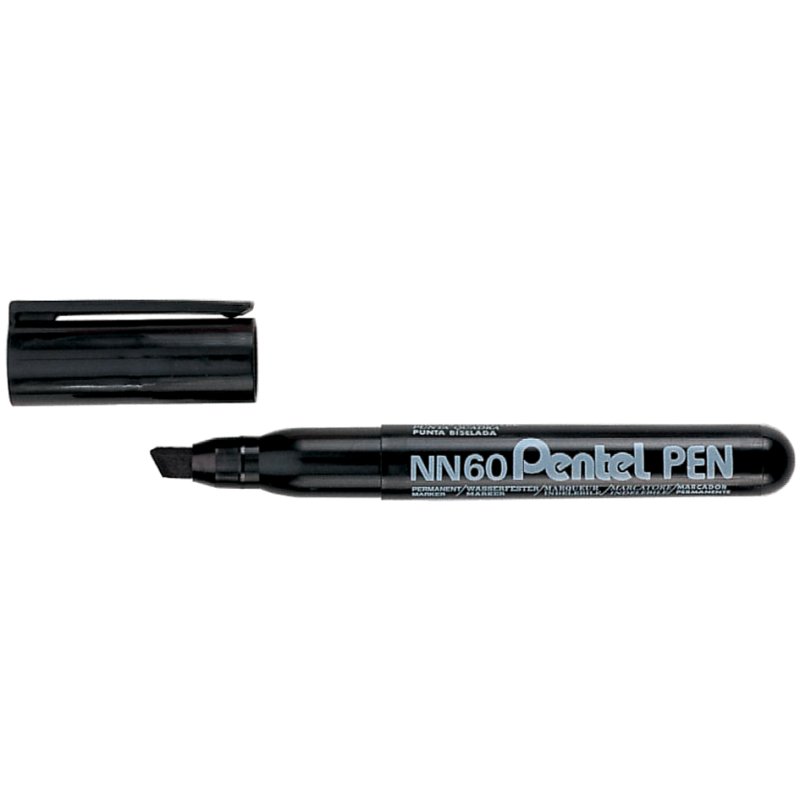Pentel permanente marker GREEN-LABEL, zwart, 2,0-6,0 mm