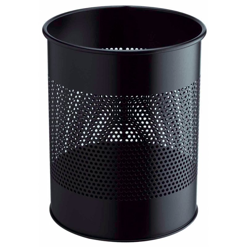 DURABLE poubelle métal rond, anthracite, 15 litres