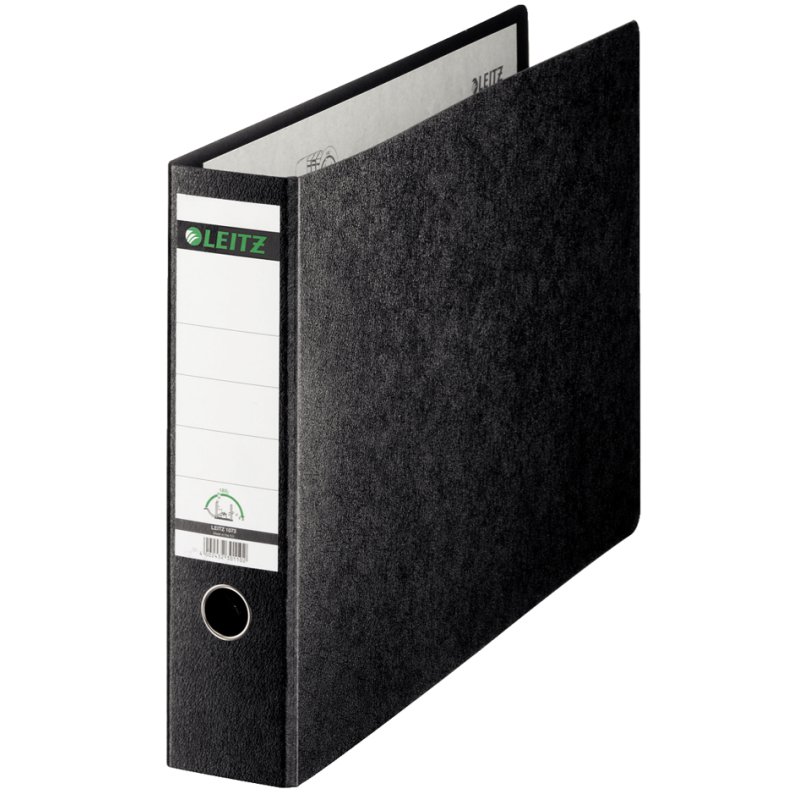 LEITZ classeur carton A5 horizontal, noir, 77 mm