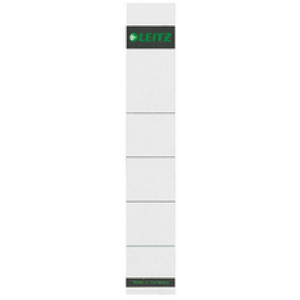 LEITZ rugetiket voor ordners, 32×190 mm, grijs karton, 10 stuks