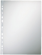 LEITZ documenthoezen Standard A4, PP kunststof gestructureerd, 0,07 mm, 100 stuks