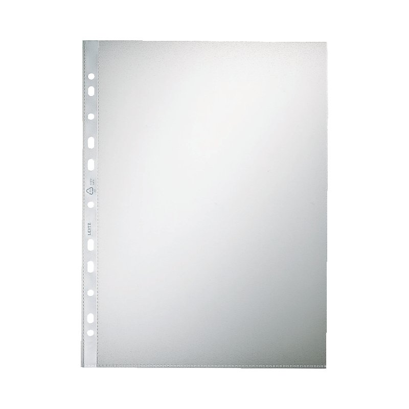 LEITZ pochettes pour documents Standard, A4, PP grainé, 100 pièces