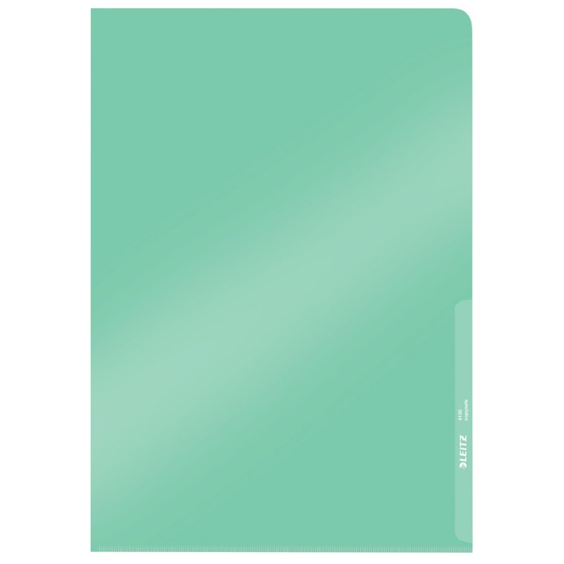 LEITZ pochettes de rangement Premium A4, PVC, vert, 0,15 mm