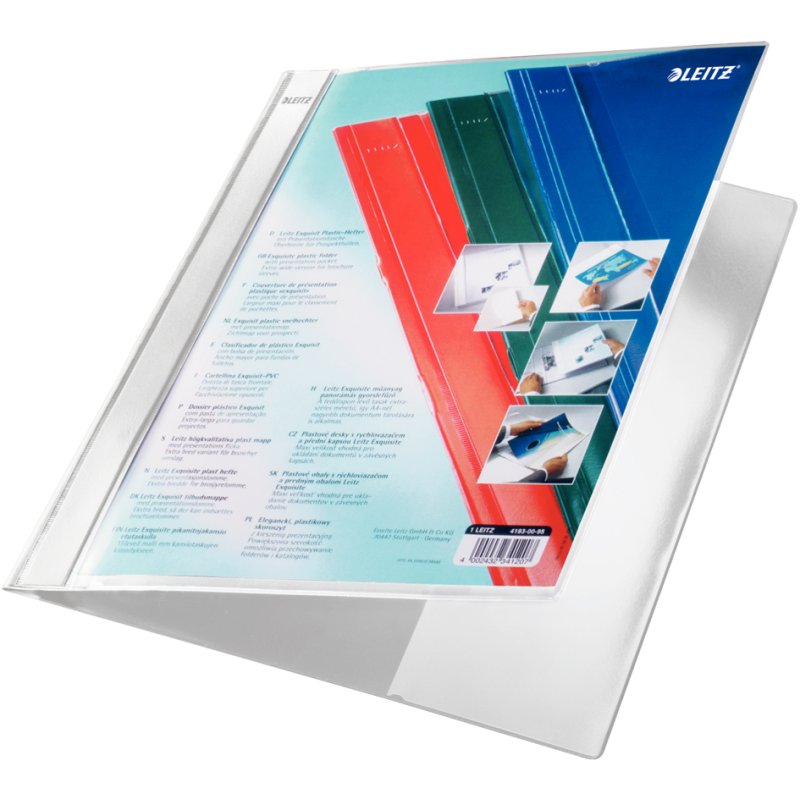 Leitz Exquisit ordner met presentatietas, rood, 80 mm, A4