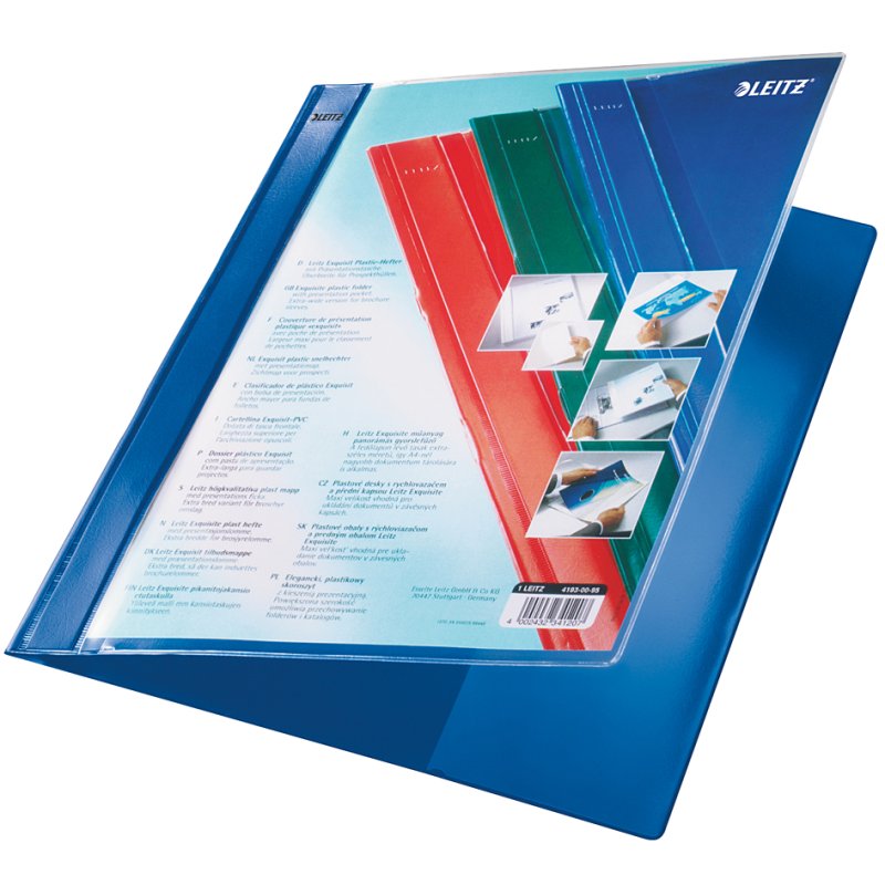 Leitz Exquisit ordner met presentatietas, rood, 80 mm, A4