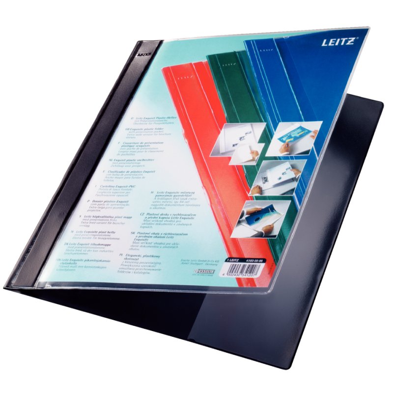 Leitz Exquisit ordner met presentatietas, rood, 80 mm, A4