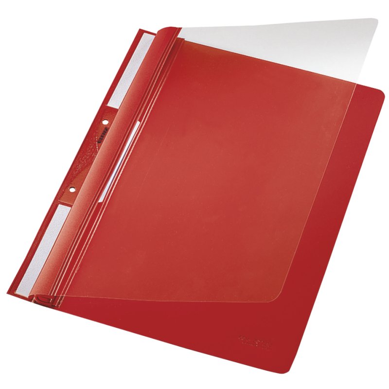 LEITZ agrafeuse suspendue A4, PVC, rouge, avant transparent