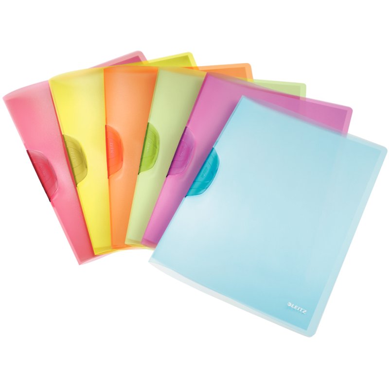 LEITZ klemmap ColorClip Rainbow A4, gekleurd, 6 stuks