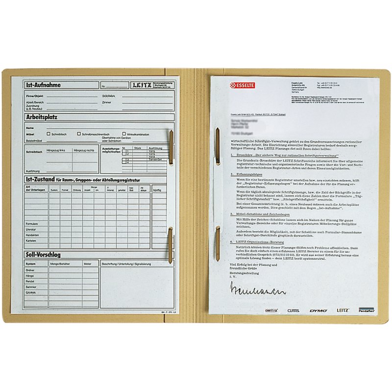 LEITZ chemise à double pli A4, carton manila chamois, 50 pièces