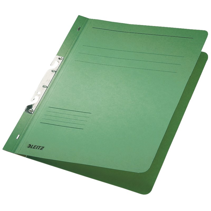 Leitz chemise à attacher A4, vert, carton manille, 50 pièces