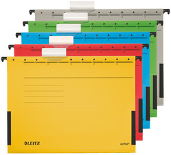 Leitz Alpha hangmappentas A4, grijs, met klittenband