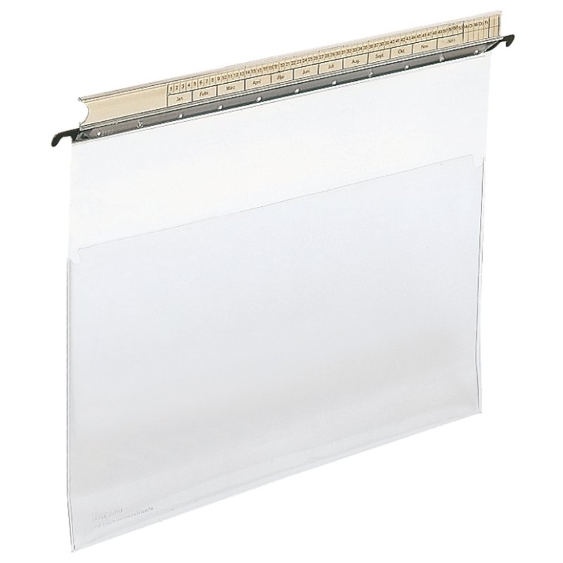LEITZ ALPHA documenthouder A4, organisatiestrip, glasheldere PVC-folie, 25 stuks