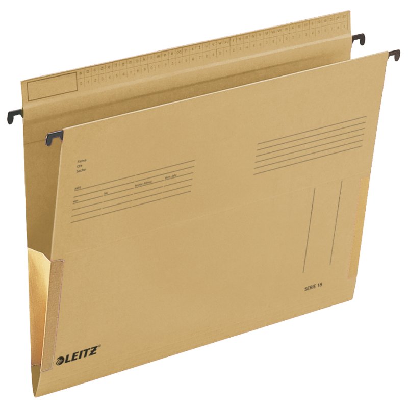 LEITZ Series 18 suspension files A4, natural, 25 pieces