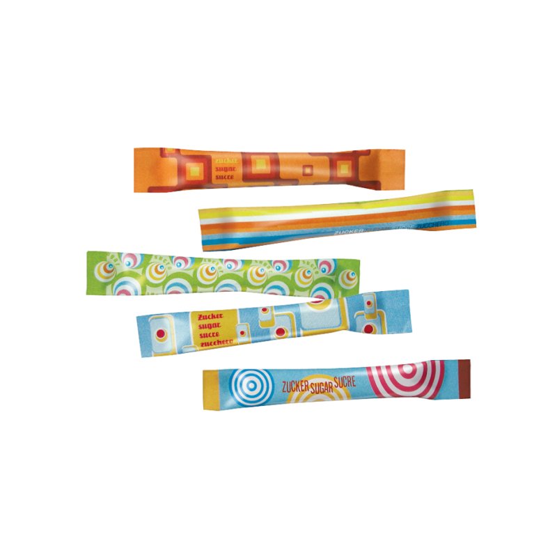 HELLMA fine sugar sticks, individually wrapped, 500 pieces à 4 g