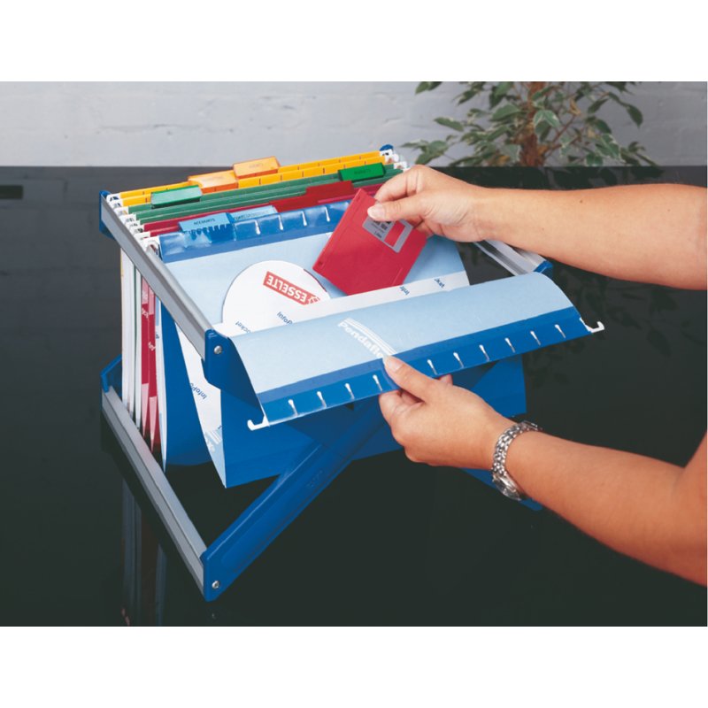LEITZ porte-dossiers suspendus, pour 25 dossiers suspendus A4, gris