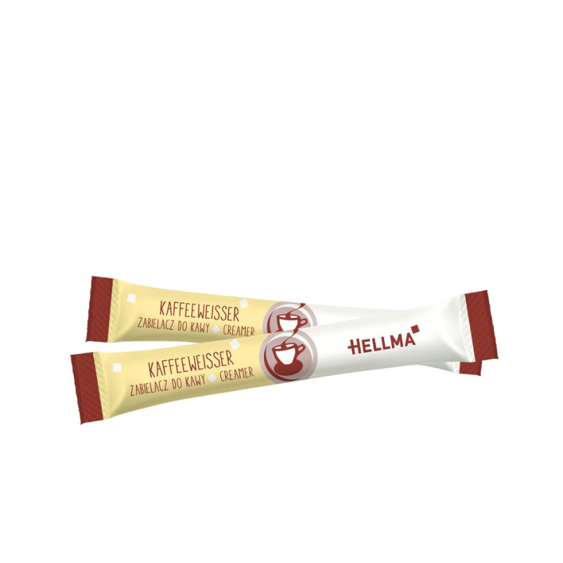 HELLMA bâtonnets de lait en poudre pour café, boîte de présentation, 500 pièces x 2,5 g