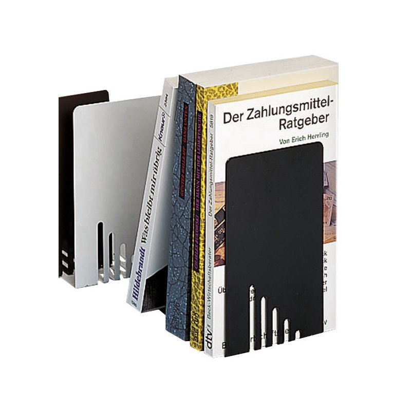 MAUL serre-livres avec protection de surface, noir, 120×140×140 mm, 2 pièces