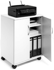 DURABLE kantoortrolley 74/53, gesloten, 3 vakken, grijs