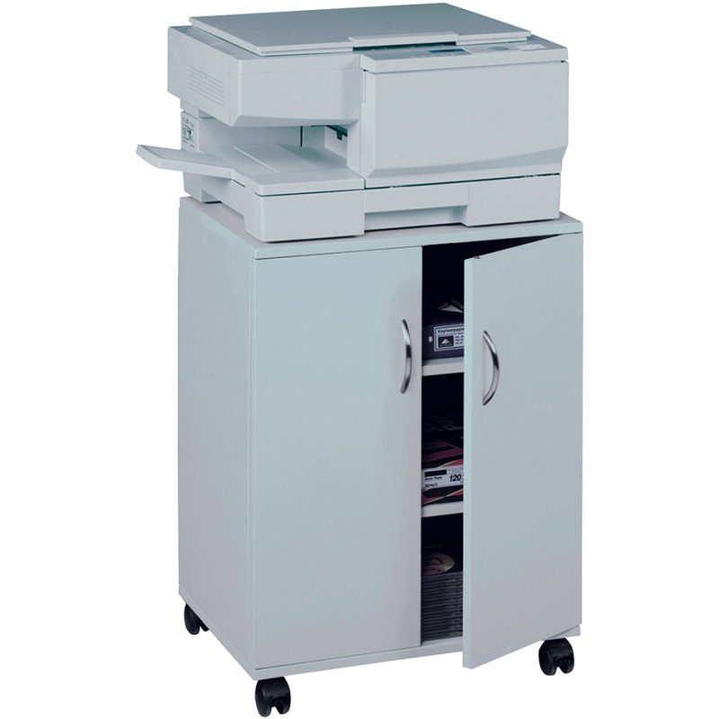 DURABLE Chariot de Bureau '74/53', fermé, 3 compartiments, blanc