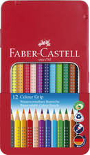 Faber-Castell kleurpotloden Colour GRIP, driekantig, soft-grip, 12 stuks