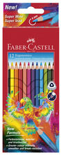 FABER-CASTELL driekantige kleurpotloden, 12 stuks, 174 mm