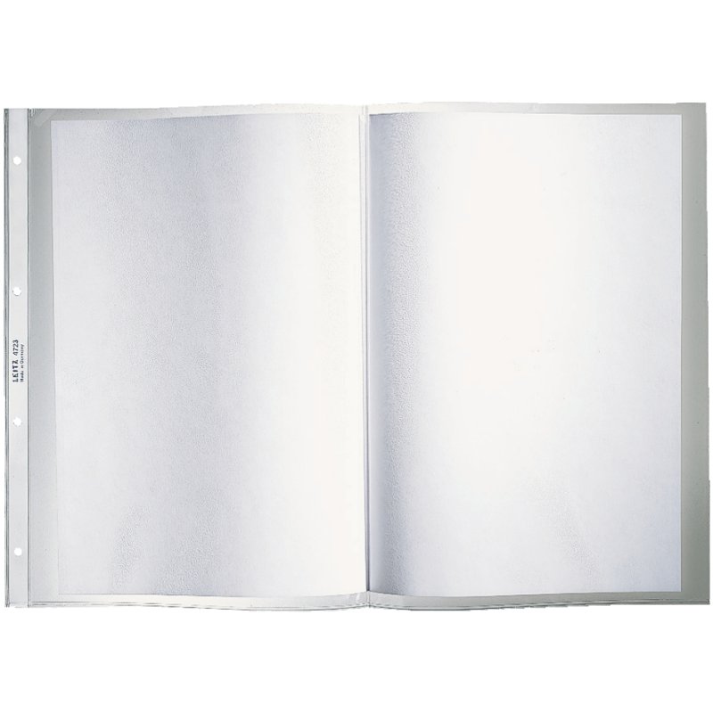 LEITZ pochettes de documents A3 en travers, PP structuré, 0,10 mm, 50 pièces