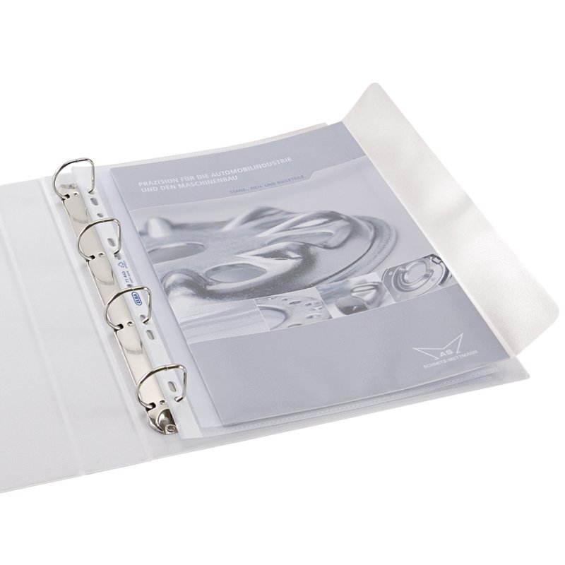 Oxford document sleeves XXL A4, transparent textured, PP 0.09 mm, structured, 10 pieces