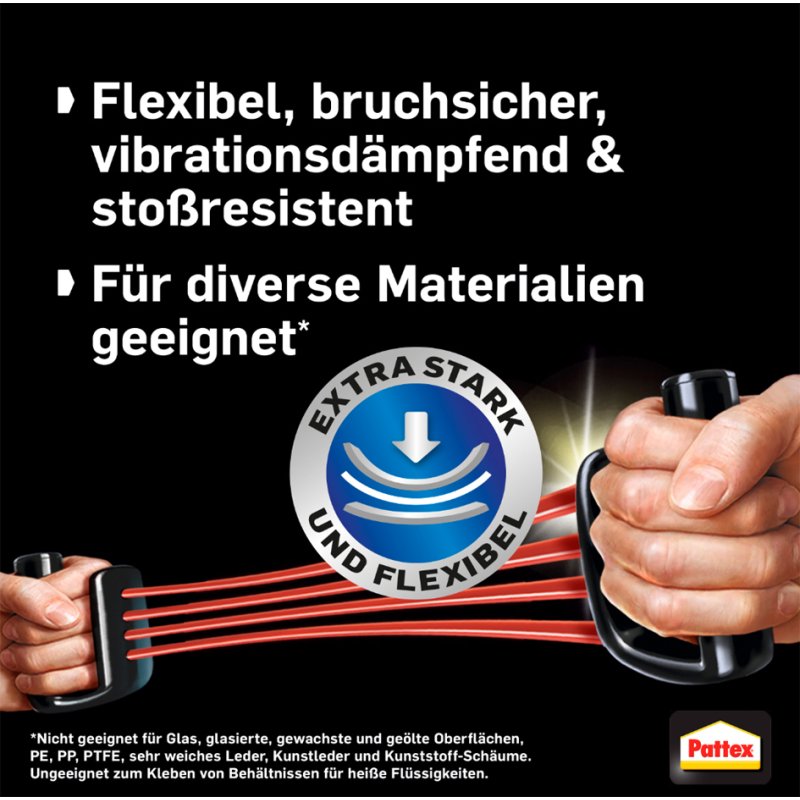 Pattex colle secondaire ultra gel, 3 g + 3 g gratuit, extra fort