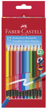 Faber-Castell kleurpotloden uitwisbaar, 24 stuks, zeskantig