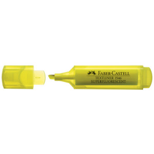 Faber-Castell tekstmarker, navulbaar, geel, 1,0-5,0 mm