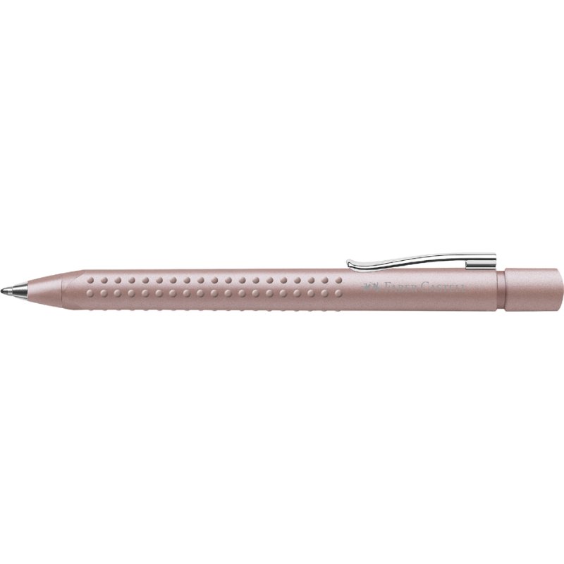 Faber-Castell stylo à bille rétractable GRIP 2011, XB 0,6 mm, rose pâle, encre bleue