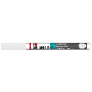 Marabu lakmarker Brilliant Painter, wit, 0,8 mm